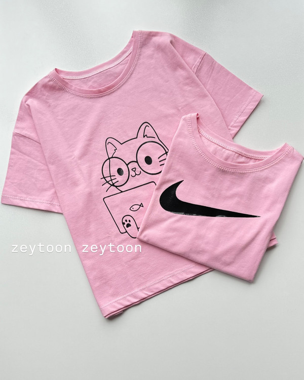 کراپ تیشرت نخ پنبه ضد حساسیت