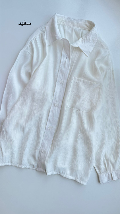 شومیز ریزشی سفید