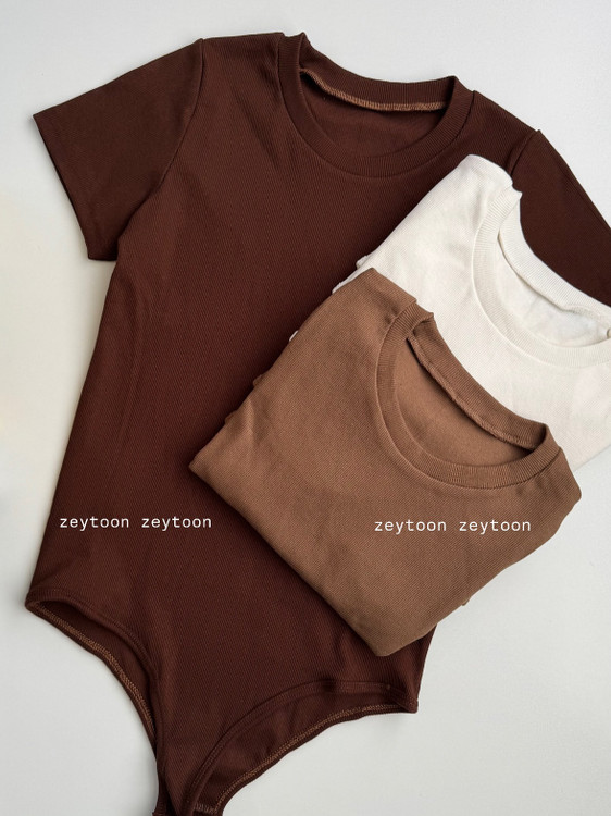 رنگ بندی بادی نیم استین سایز بزرگ