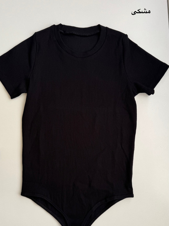 بادی نیم استین سایز بزرگ مشکی