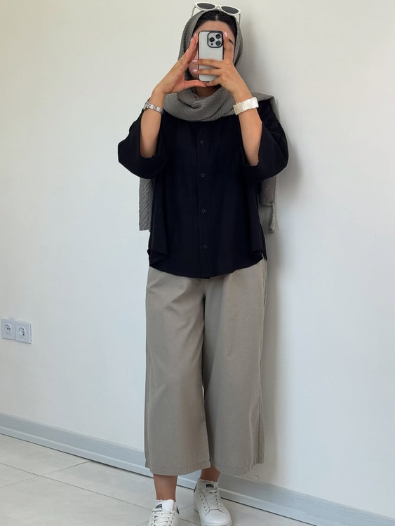 شومیز باکسی مشکی