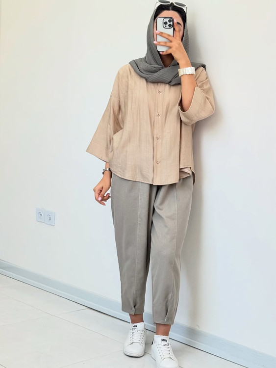 شومیز باکسی موکا