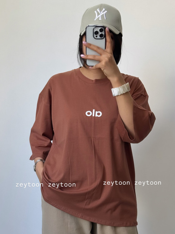 تیشرت لانگ شکلاتی