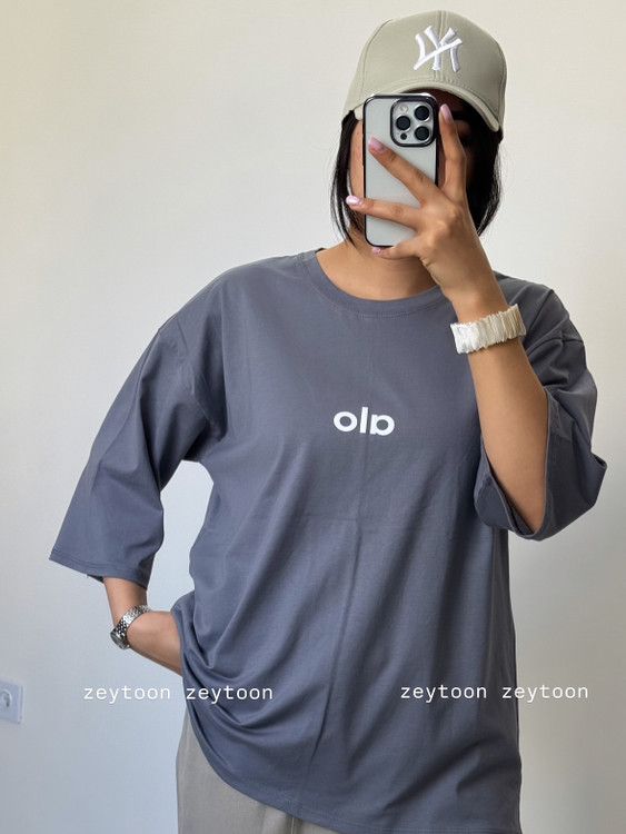 تیشرت لانگ خاکستری