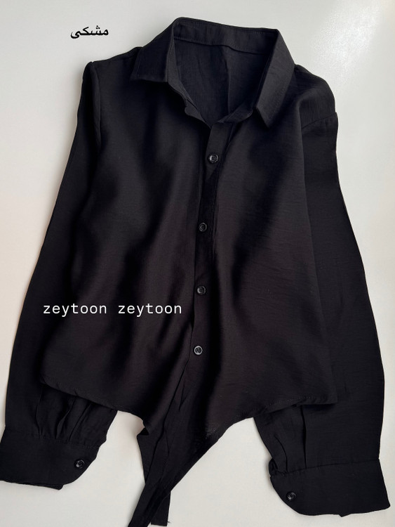 شومیز گره ای مشکی