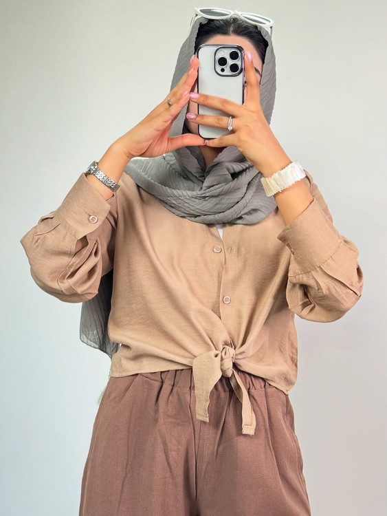 شومیز کراپی نسکافه ای