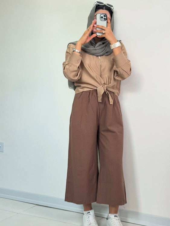 شومیز گره ای شومیز کراپی نسکافه ای