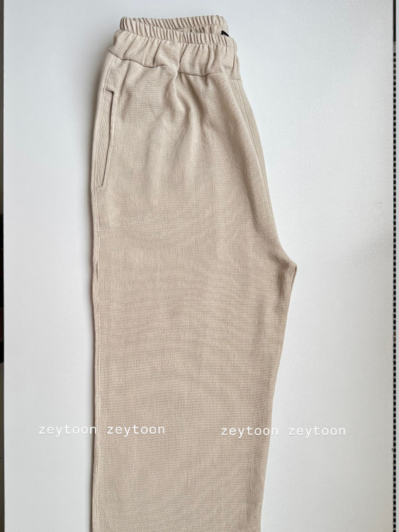 شلوار نیم بگ پارچه ای