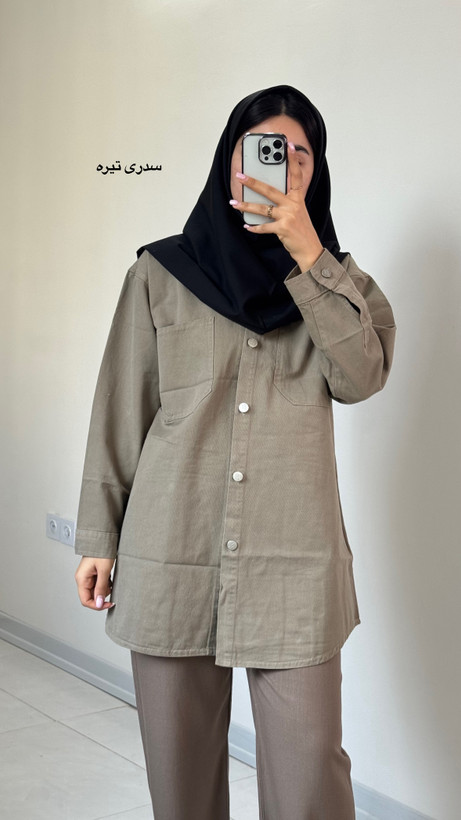 شومیز کتان سدری تیره