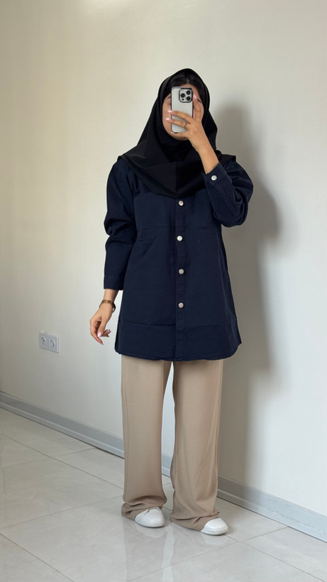شومیز کتان مشکی