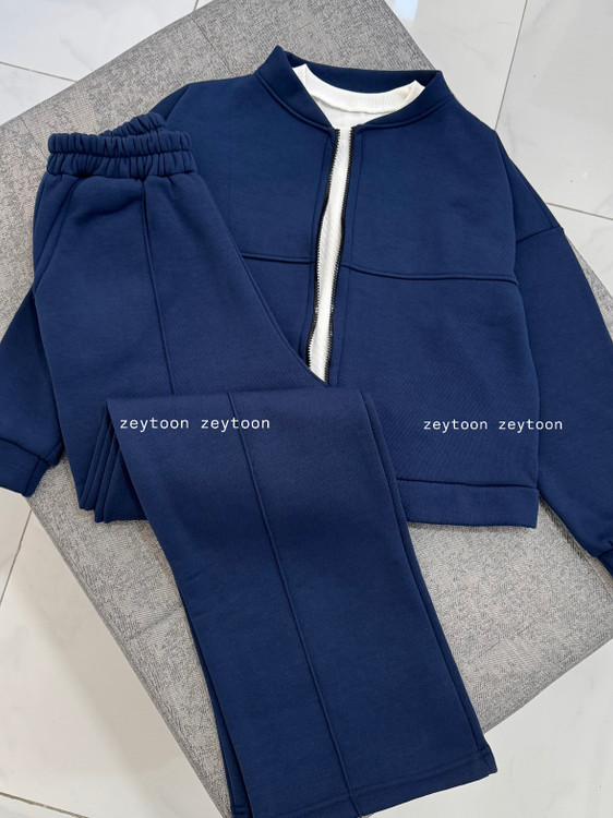 بامبر شلوار رنگ سورمه ای