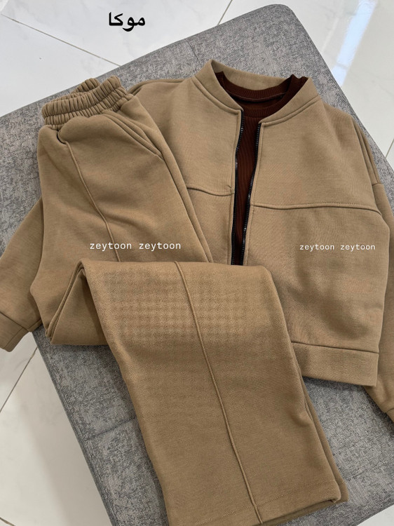 بامبر شلوار رنگ موکا