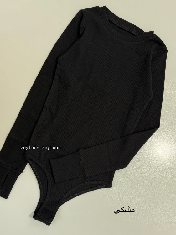 بادی استین بلند سورمه ای