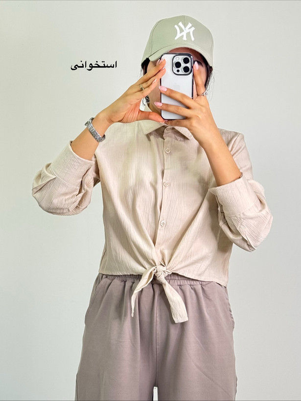 شومیز گره ای استخوانی