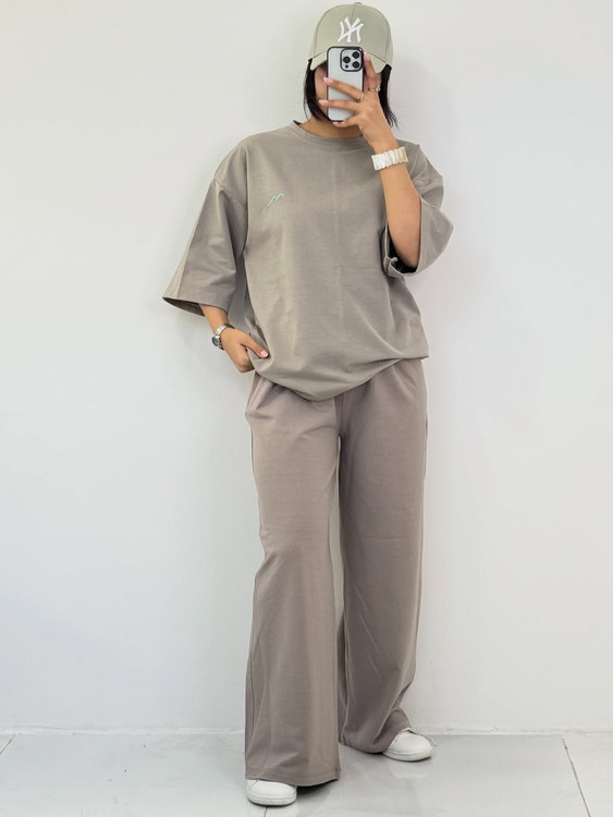 تیشرت باکسی سیمانی