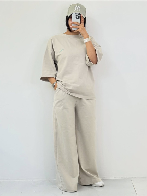 تیشرت باکسی استخوانی