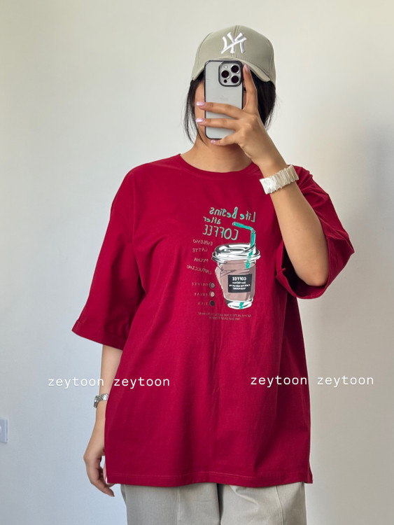 تیشرت لانگ چری