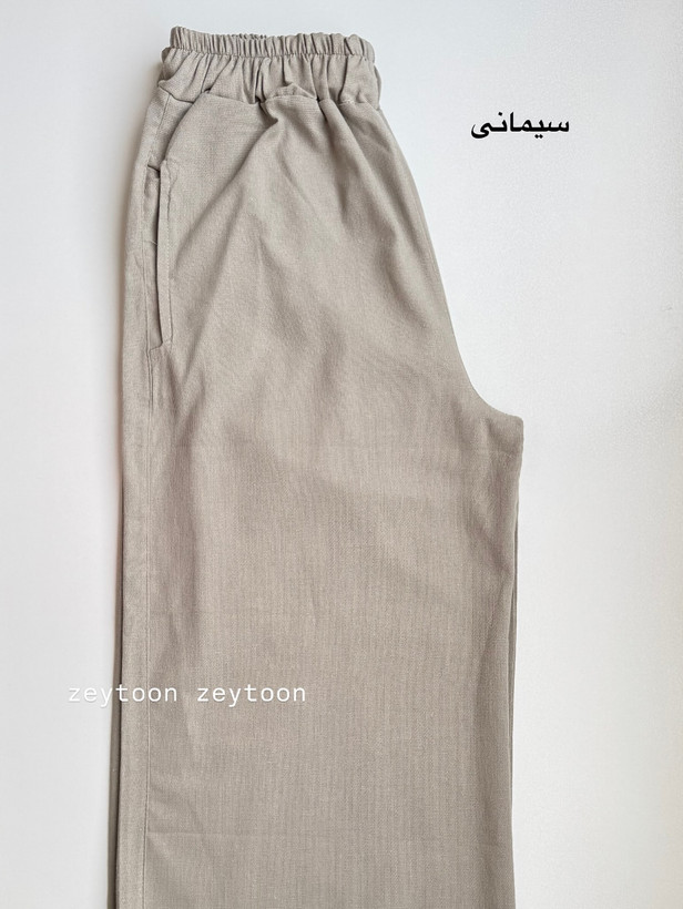 شلوار دامنی طوسی