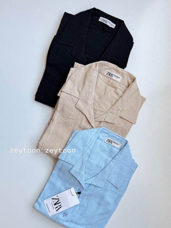 شومیز مانتویی لنین اسلپ