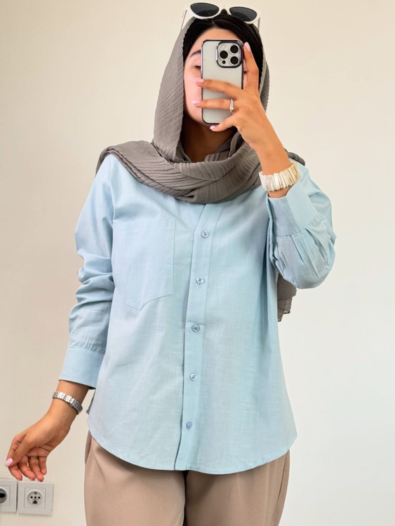 شومیز لینن ابی