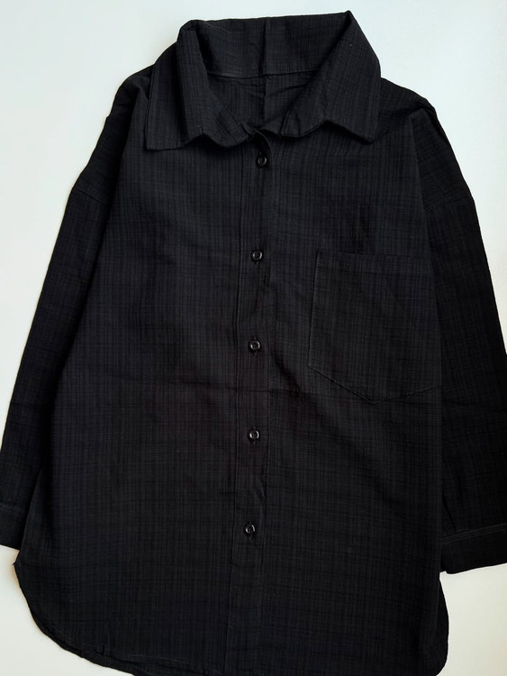 شومیز مانتویی لنین مشکی