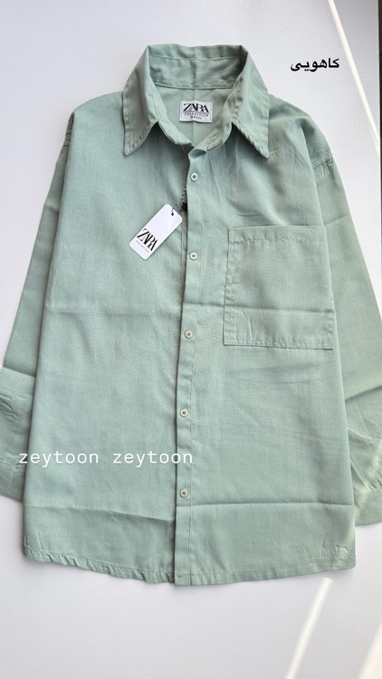 شومیز بلند کاهویی