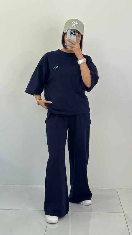 ست تیشرت شلوار سورمه ای