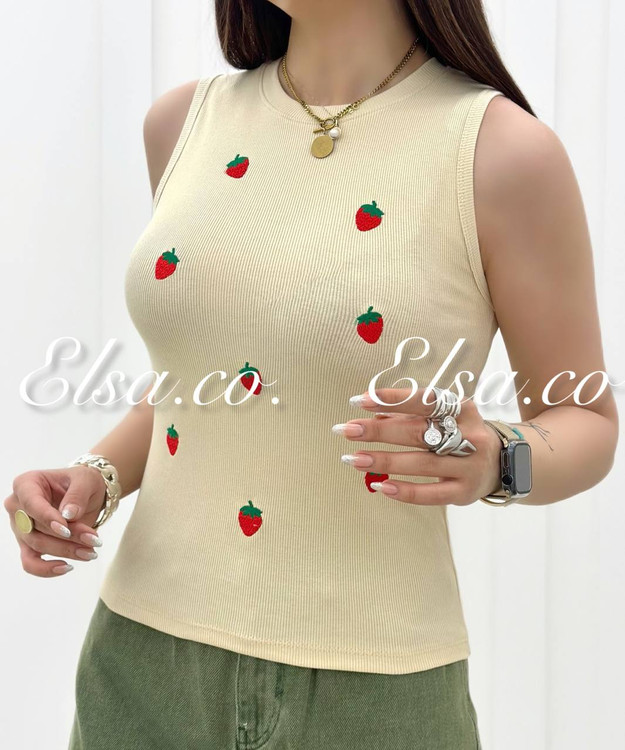 تاپ بلند حلقه ای کرم