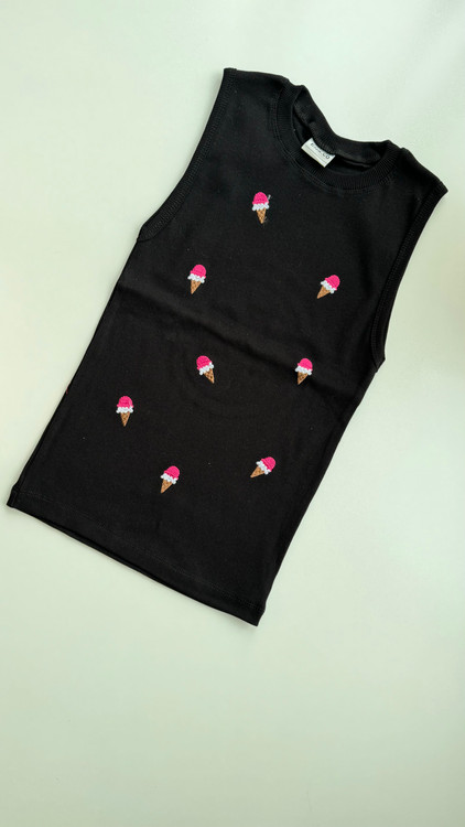 تاپ بلند حلقه ای مشکی