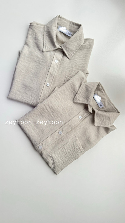 شومیز کوتاه طوسی