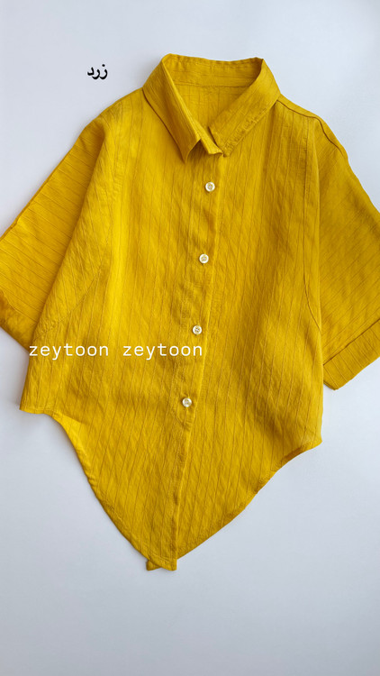 شومیز گره ای زرد