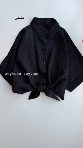 شومیز گره ای مشکی