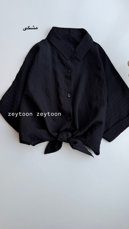 شومیز گره ای مشکی