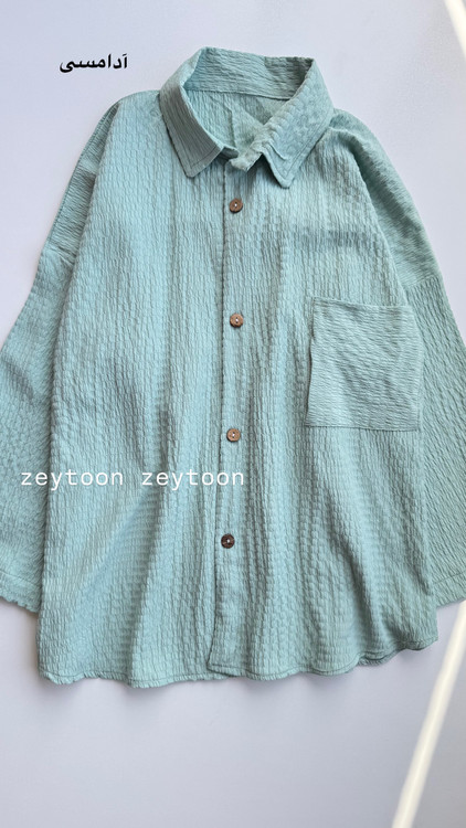 شومیز مانتویی کوتاه سرخابی