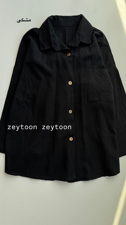 شومیز کوتاه رنگ مشکی