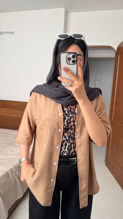 شومیز کوتاه بابوس نسکافه ای