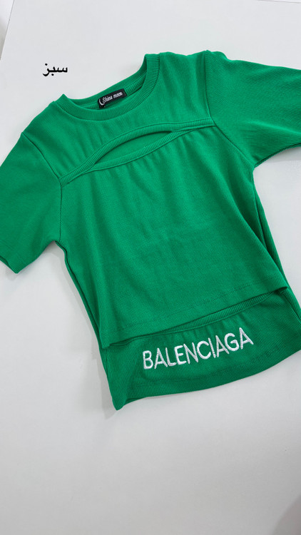 کراپ تیشرتی سبز