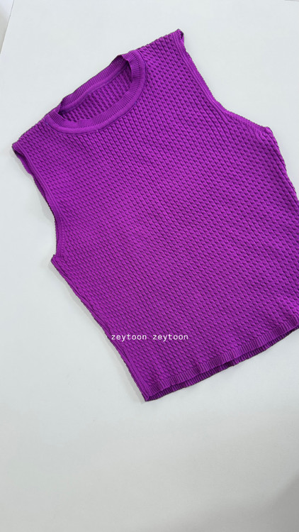 کراپ تاپ بافت رنگ بنفش