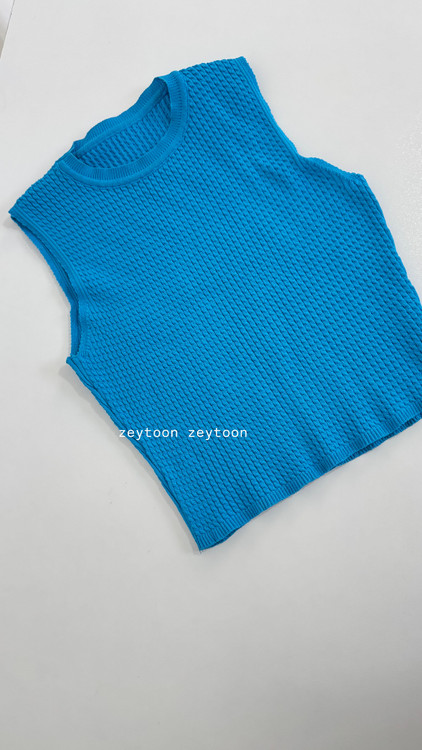 کراپ تاپ بافت رنگ ابی