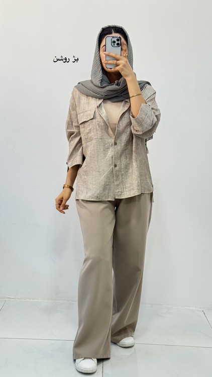 شومیز خنک بژ روشن