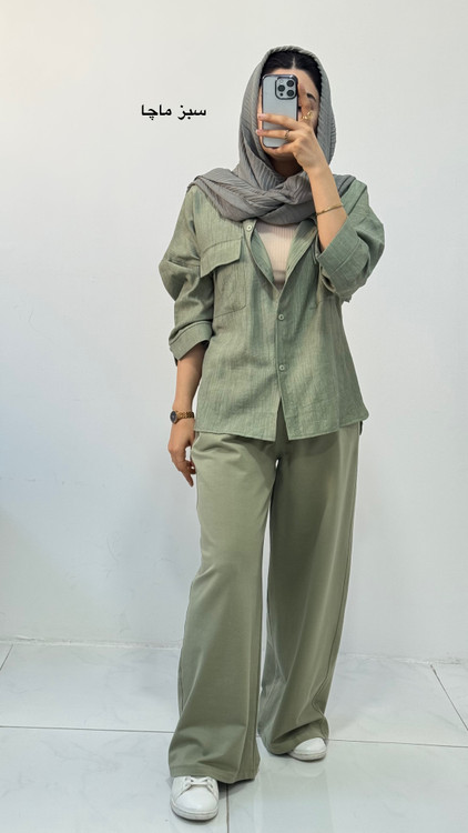 شومیز خنک عید سبز ماچا