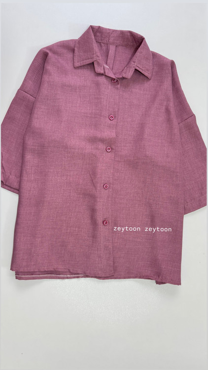 شومیز باکسی صورتی