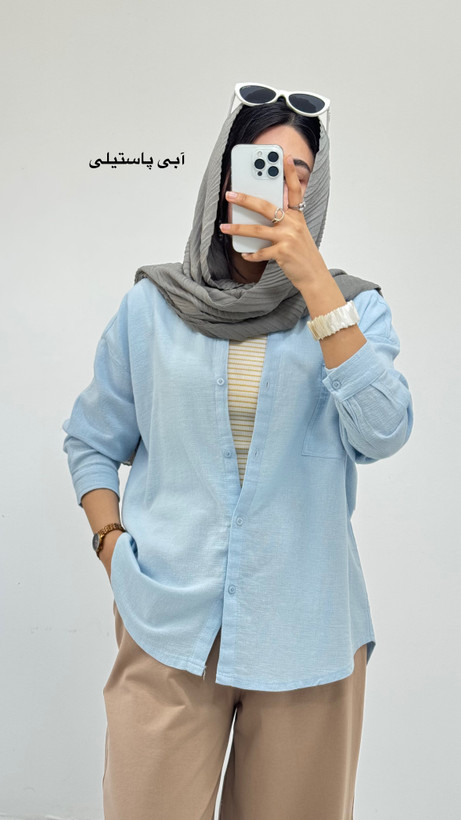 شومیز ابی پاستیلی