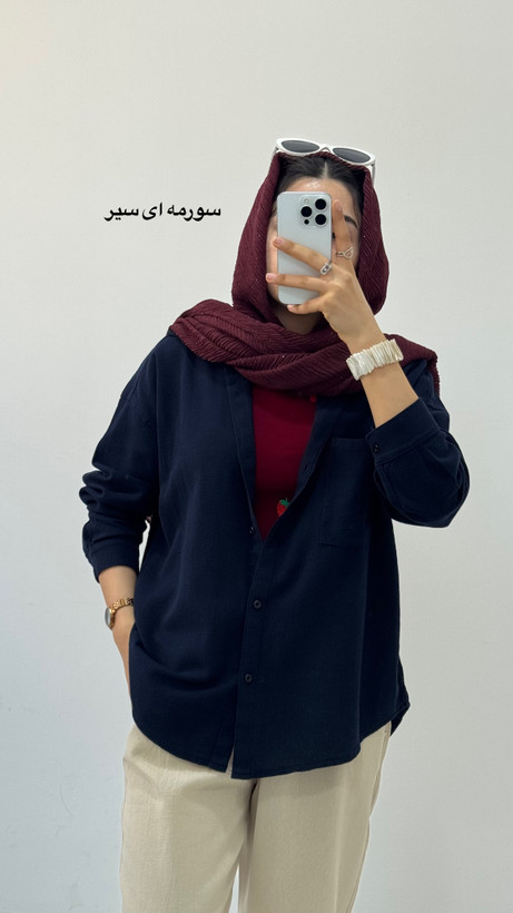 شومیز سورمه ای تابستونی