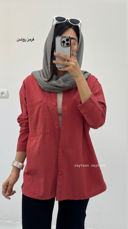 شومیز مانتویی ساده