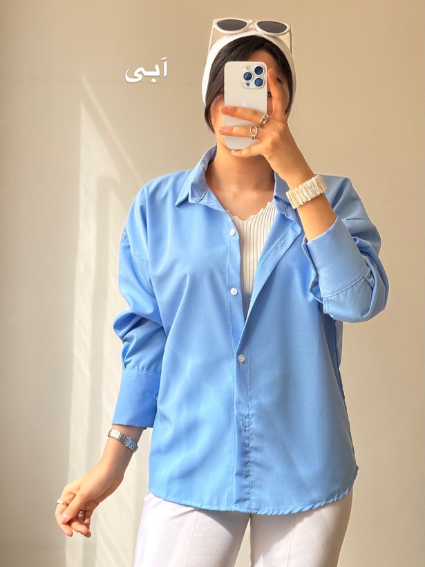 شومیز بیسیک گره ای ساده رنگی اقتصادی قیمت مناسب داکرون