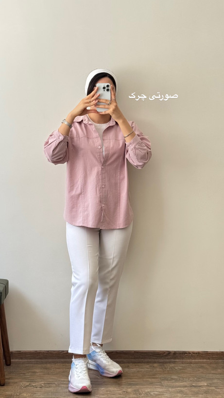 شومیزلنین لینن کوتاه قواره کوچیک عرض سینه کوچیک نعنا