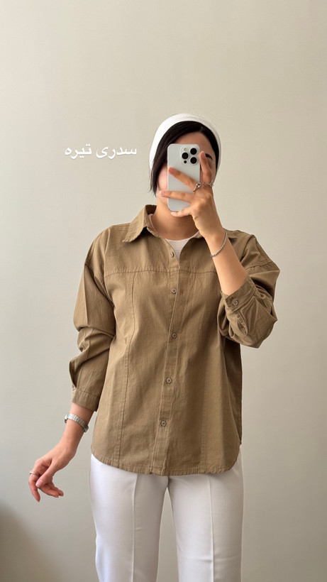 شومیزلنین لینن کوتاه قواره کوچیک عرض سینه کوچیک نعنا