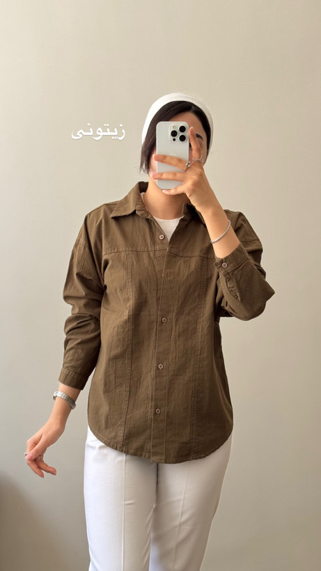 شومیزلنین لینن کوتاه قواره کوچیک عرض سینه کوچیک نعنا