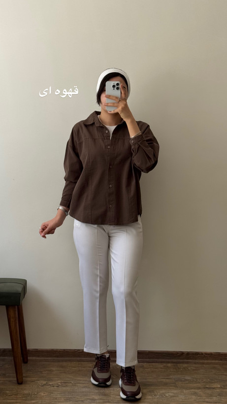 شومیزلنین لینن کوتاه قواره کوچیک عرض سینه کوچیک نعنا